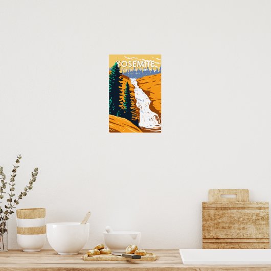 Yosemite National Park Chilnualna Herfsten Califor Poster (Keuken)