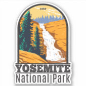 Yosemite National Park Chilnualna Herfsten Califor Sticker (Voorkant)