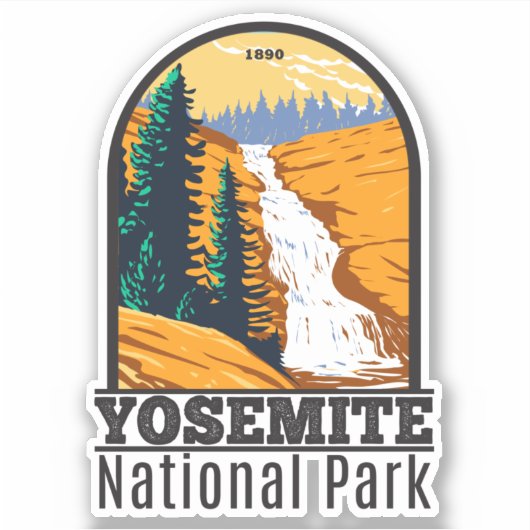 Yosemite National Park Chilnualna Herfsten Califor Sticker (Voorkant)