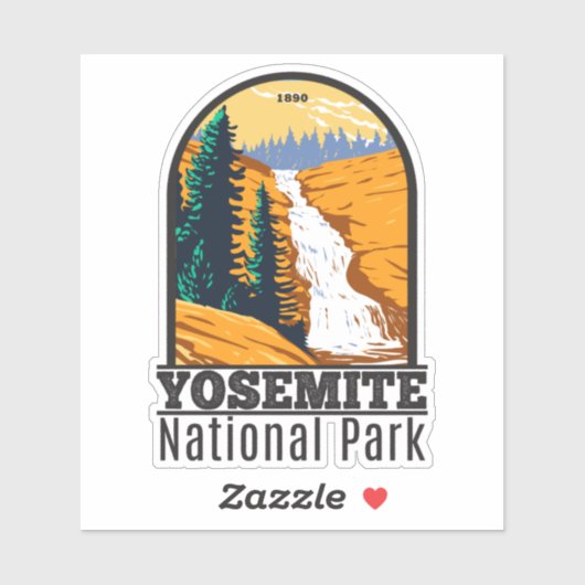 Yosemite National Park Chilnualna Herfsten Califor Sticker (Vel)