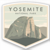 Yosemite National Park Explorer Sticker (Voorkant)
