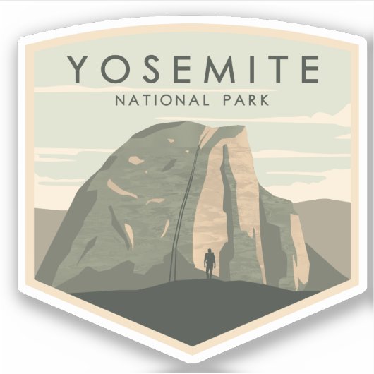 Yosemite National Park Explorer Sticker (Voorkant)