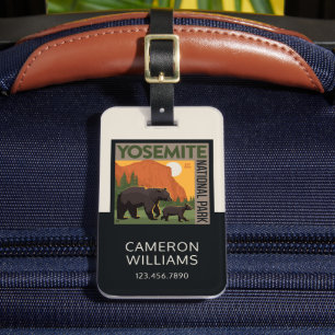 Yosemite National Park Familie Beer Bagagelabel