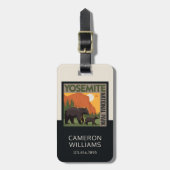 Yosemite National Park | Familie Beer Bagagelabel (Voorkant verticaal)