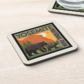 Yosemite National Park | Familie Beer Bier Onderzetter (Linkerzijde)