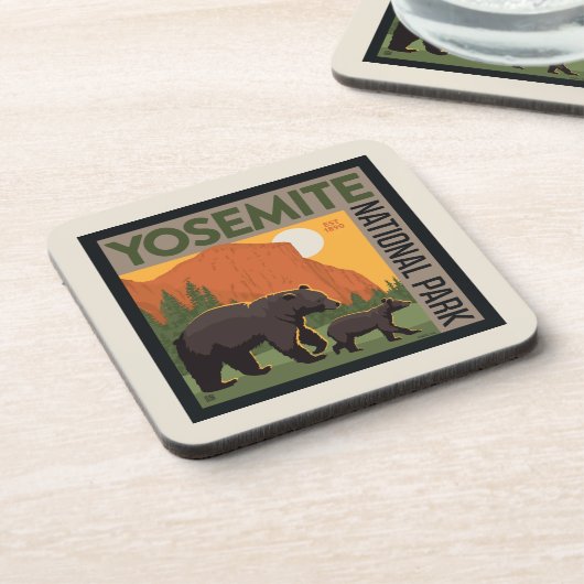 Yosemite National Park | Familie Beer Bier Onderzetter (Linkerzijde)