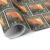 Yosemite National Park | Familie Beer Cadeaupapier (Rol Hoek)