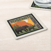 Yosemite National Park | Familie Beer Kartonnen Onderzetters (Schuin)