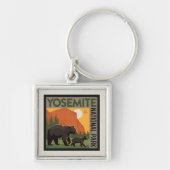 Yosemite National Park | Familie Beer Sleutelhanger (Voorkant)