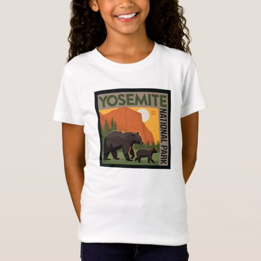 Yosemite National Park | Familie Beer T-shirt (Voorkant)