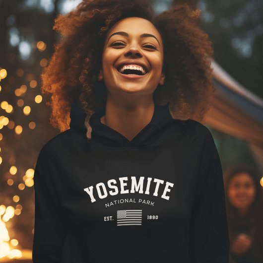 Yosemite National Park Forest Landscape Photo Hoodie