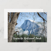Yosemite National Park, foto van Half Dome Briefkaart (Voorkant / Achterkant)