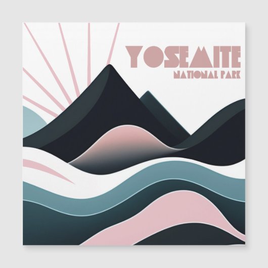 Yosemite National Park Gekleurde heuvels (Voorkant)