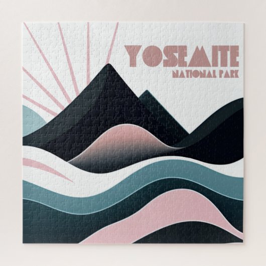 Yosemite National Park Gekleurde heuvels Legpuzzel (Verticaal)