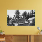 Yosemite National Park Glacier Point Lodge Canvas Afdruk (Insitu (Woonkamer))