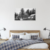 Yosemite National Park Glacier Point Lodge Canvas Afdruk (Insitu (Slaapkamer))