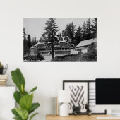 Yosemite National Park Glacier Point Lodge Poster (Thuiskantoor)