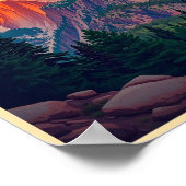 Yosemite National Park Half Dome Antiek Poster (Hoek)