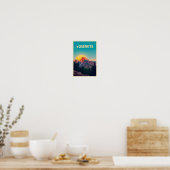 Yosemite National Park Half Dome Antiek Poster (Keuken)