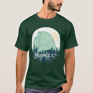 Yosemite National Park Half Dome Blauwgroen Green T-shirt