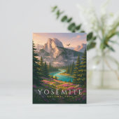 Yosemite National Park Half Dome Briefkaart (Staand voorkant)