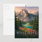 Yosemite National Park Half Dome Briefkaart (Voorkant / Achterkant)