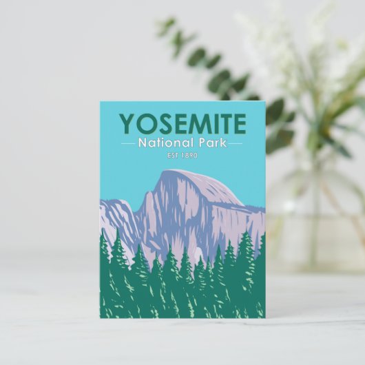 Yosemite National Park Half Dome California Briefkaart (Staand voorkant)