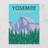 Yosemite National Park Half Dome California Briefkaart (Voorkant)