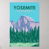 Yosemite National Park Half Dome California Poster (Voorkant)