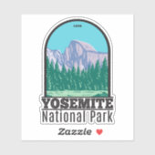 Yosemite National Park Half Dome California Sticker (Vel)