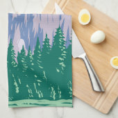 Yosemite National Park Half Dome California Theedoek (Quarter Fold)