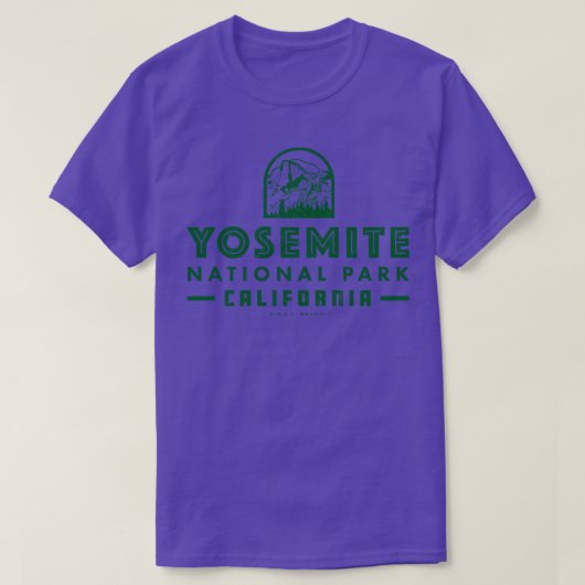 Yosemite National Park Half Dome Green T-shirt (Design voorkant)