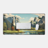 Yosemite National Park Half Dome kunst Bureaumat (Keyboard & Muis)