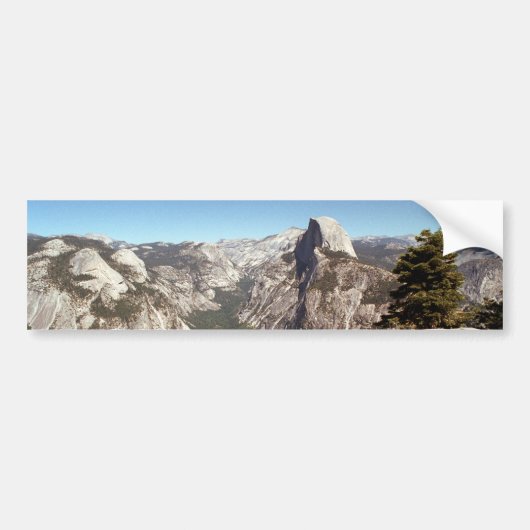 Yosemite National Park, Half Dome Mountain, Vereni Bumpersticker (Voorkant)