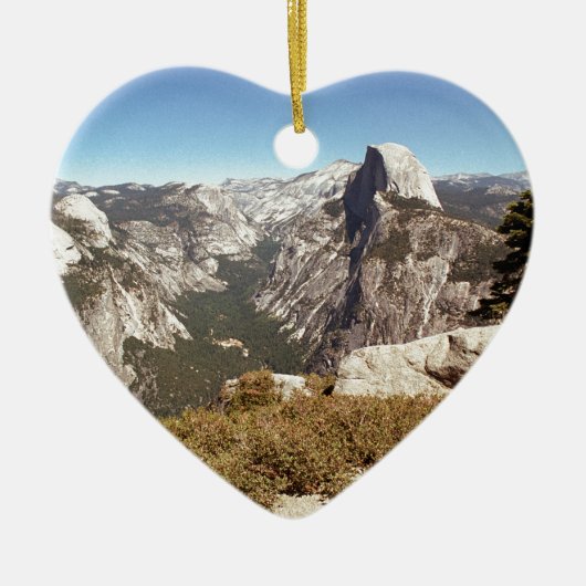 Yosemite National Park, Half Dome Mountain, Vereni Keramisch Ornament (Voorkant)