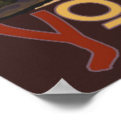 Yosemite National Park - Half-Dome Travel Poster (Hoek)