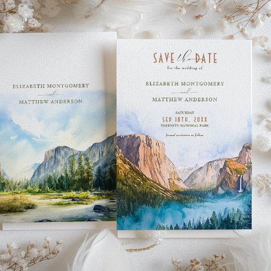 Yosemite National Park heeft het Uitzicht Save the Kaart