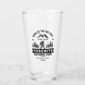 Yosemite National Park Home of the Big Foot Funny Glas (Voorkant)