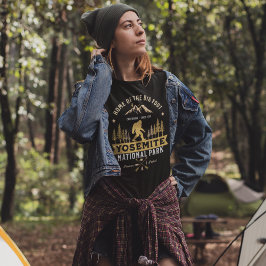 Yosemite National Park Home of the Big Foot T-shirt