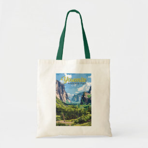 Yosemite National Park Illustratie Reiskunst Tote Bag