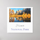 Yosemite National Park in de herfst Canvas Afdruk (Voorkant)