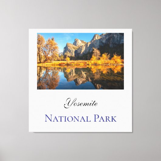 Yosemite National Park in de herfst Canvas Afdruk (Voorkant)