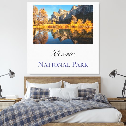 Yosemite National Park in de herfst Canvas Afdruk (Insitu (Slaapkamer))
