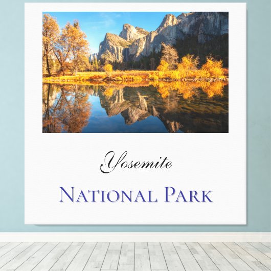 Yosemite National Park in de herfst Canvas Afdruk (Insitu (Houten vloer))