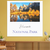 Yosemite National Park in de herfst Canvas Afdruk (Insitu (Woonkamer))