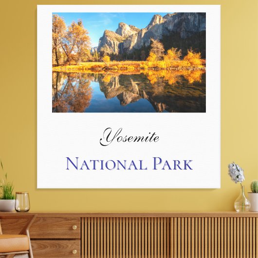 Yosemite National Park in de herfst Canvas Afdruk (Insitu (Woonkamer))