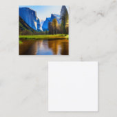 Yosemite National Park is een nationaal park Vierkante Visitekaartje (Voorkant / Achterkant)