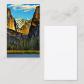 Yosemite National Park is een nationaal park Visitekaartje (Voorkant / Achterkant)