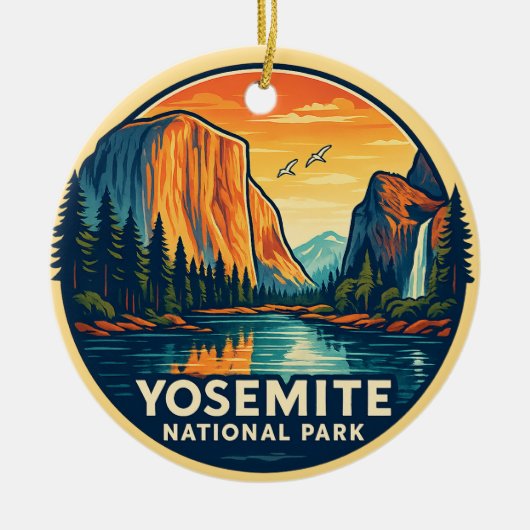 Yosemite National Park Keramisch Ornament (Voorkant)