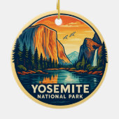 Yosemite National Park Keramisch Ornament (Achterkant)